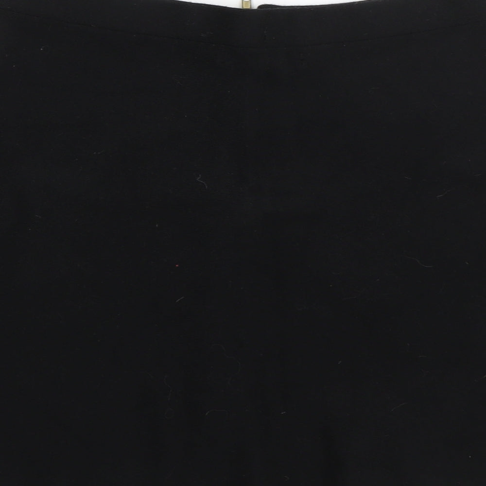 Atmosphere Womens Black  Viscose A-Line Skirt Size 10   Zip