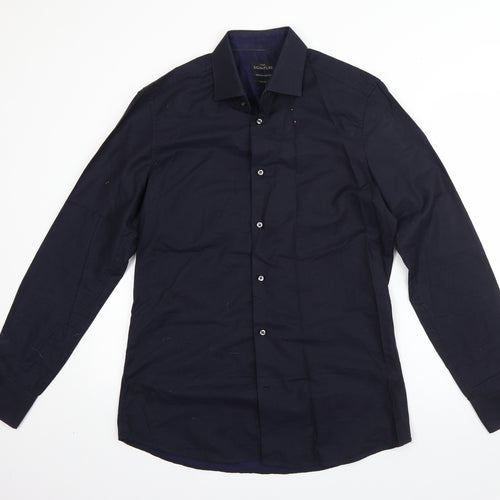 NEXT Mens Blue  Cotton  Dress Shirt Size 39 Collared Button