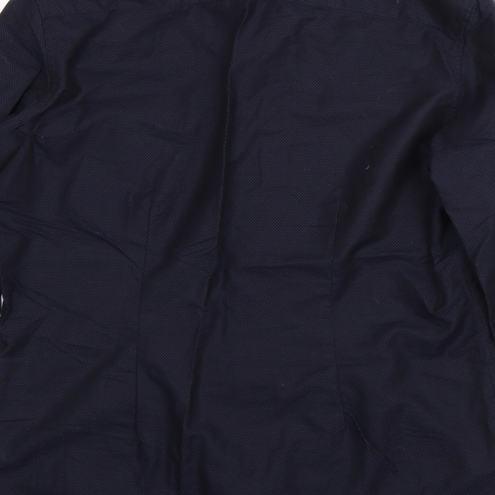 NEXT Mens Blue  Cotton  Dress Shirt Size 39 Collared Button