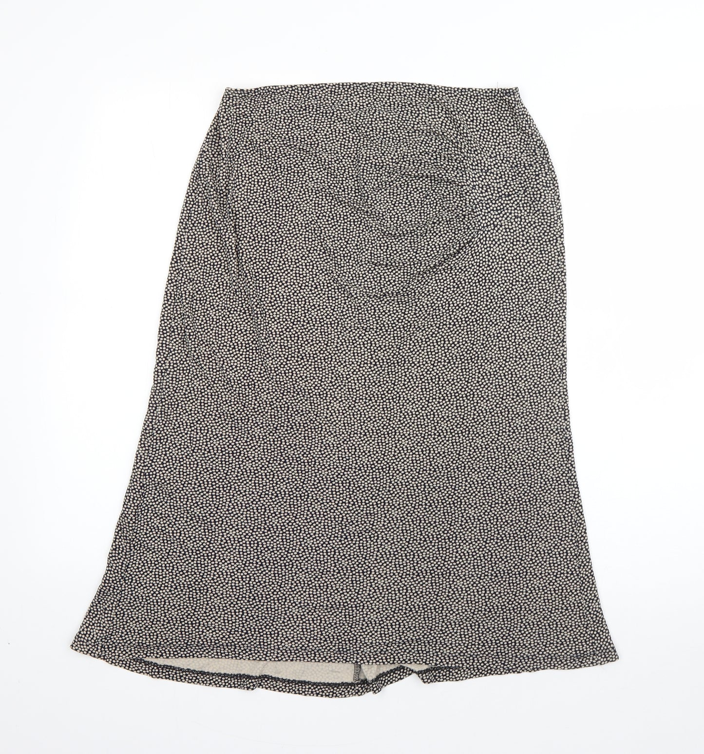 Precis Womens Black Polka Dot Viscose Straight & Pencil Skirt Size 12