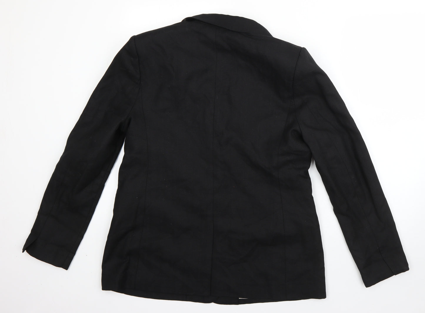 Topshop Womens Black   Jacket Blazer Size 12  Button