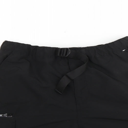 Denim Co Mens Black  Polyester Cargo Shorts Size M L8 in Regular