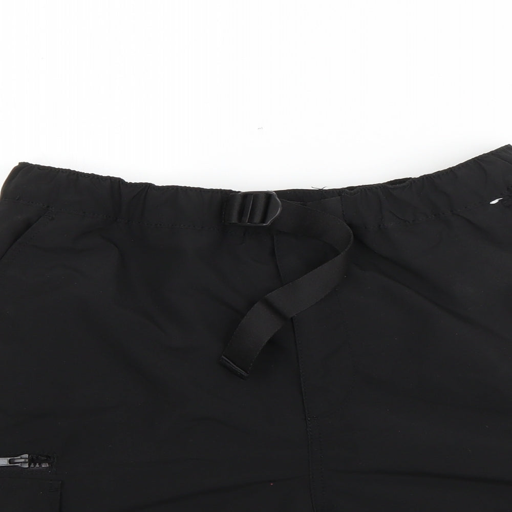 Denim Co Mens Black  Polyester Cargo Shorts Size M L8 in Regular
