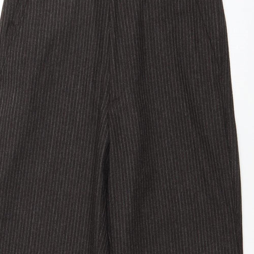 HIJKLM Womens Brown Striped Wool Dress Pants Trousers Size 32 L30 in Regular