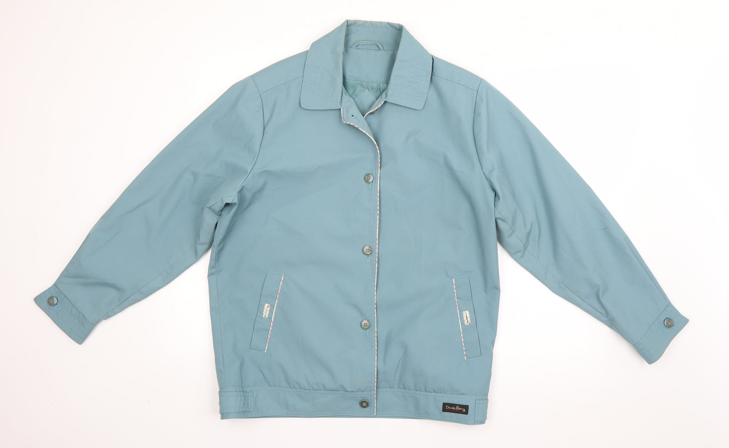 David Barry Womens Blue   Jacket  Size 12  Button