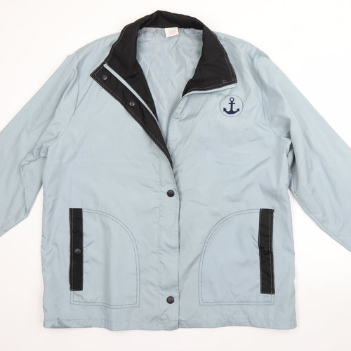 Anne de Lancay Womens Blue   Jacket  Size L  Zip