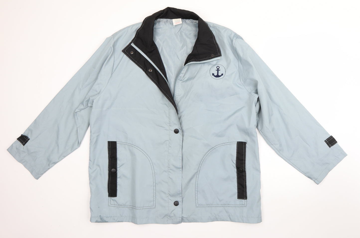 Anne de Lancay Womens Blue   Jacket  Size L  Zip
