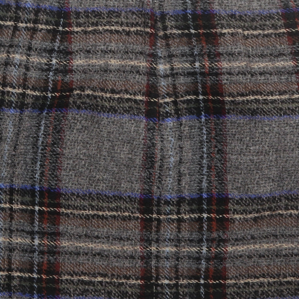 New Look Womens Grey Plaid Wool Straight & Pencil Skirt Size 10