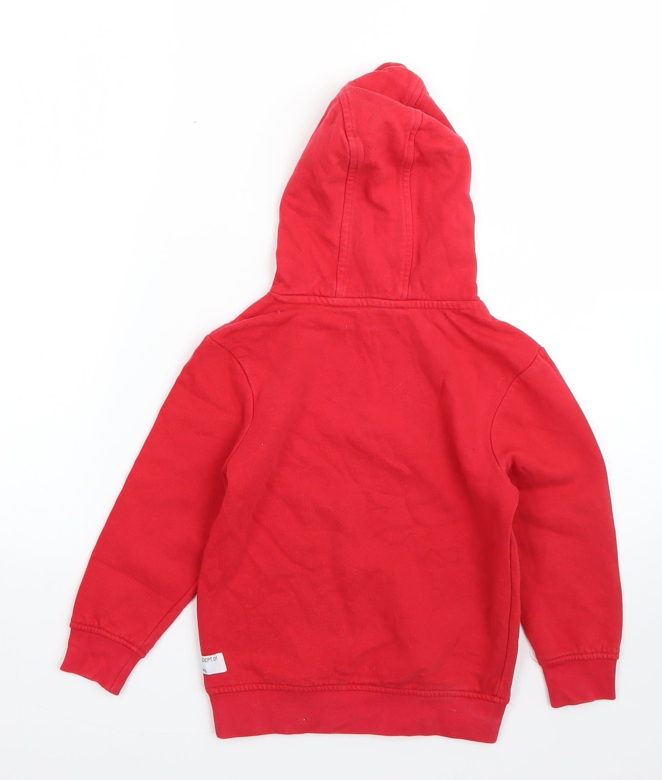 George Boys Red  Cotton Pullover Hoodie Size 4-5 Years