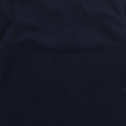 Preworn Mens Blue V-Neck  Polyester Pullover Jumper Size S