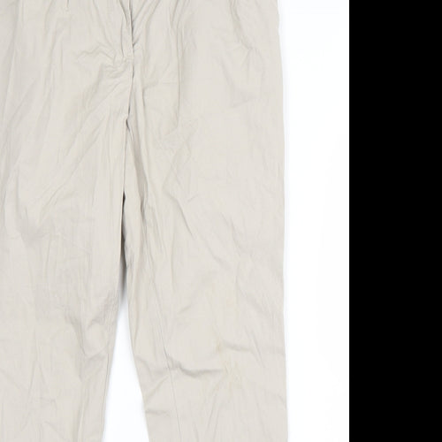 NEXT Womens Beige  Cotton Dress Pants Trousers Size 10 L28 in Regular