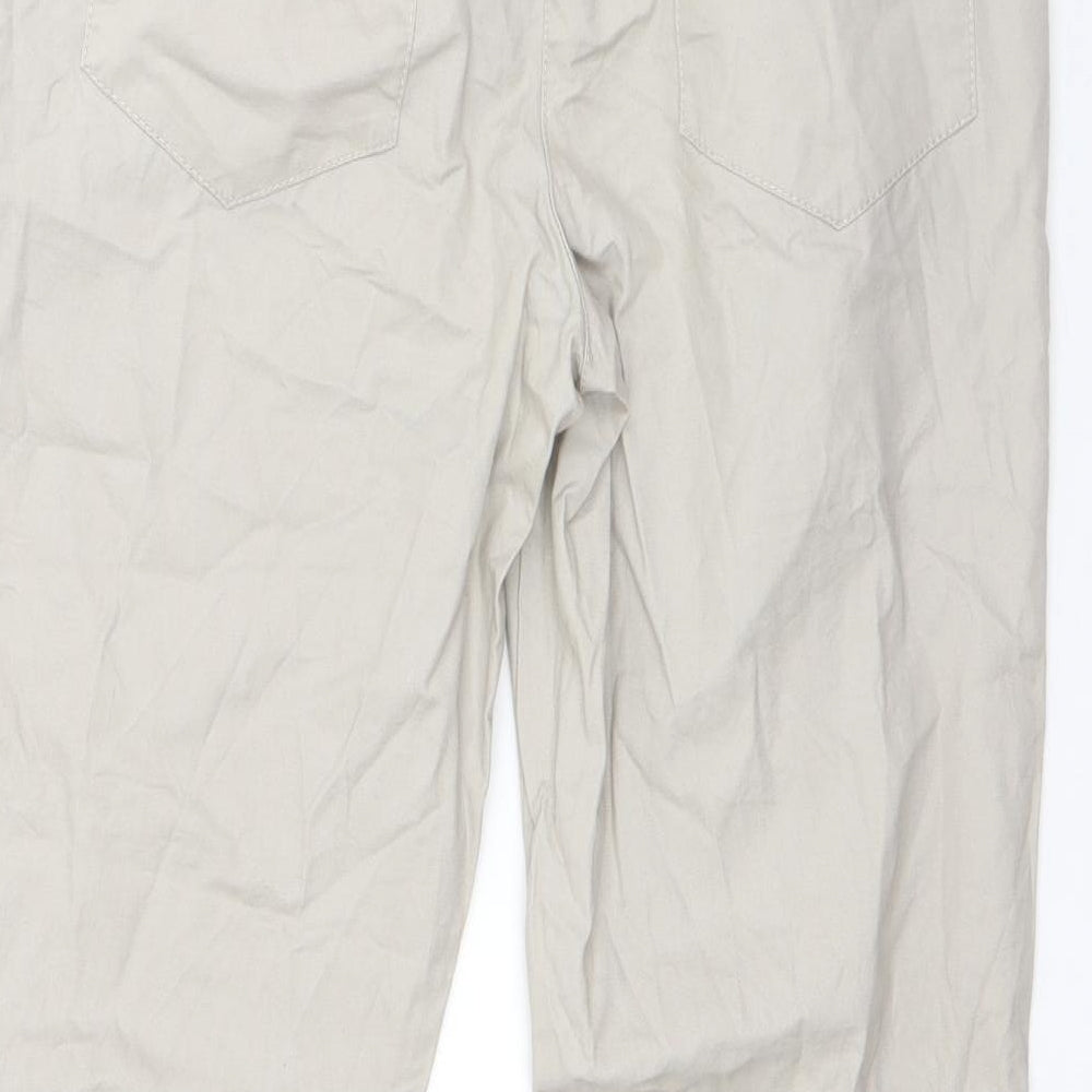 NEXT Womens Beige  Cotton Dress Pants Trousers Size 10 L28 in Regular