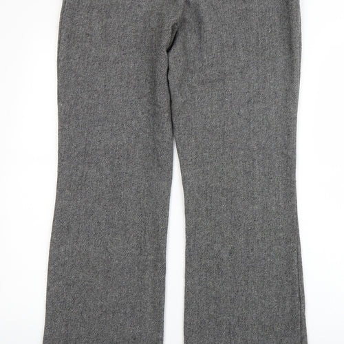 George Womens Grey  Polyester Dress Pants Trousers Size 10 L30 in Regular