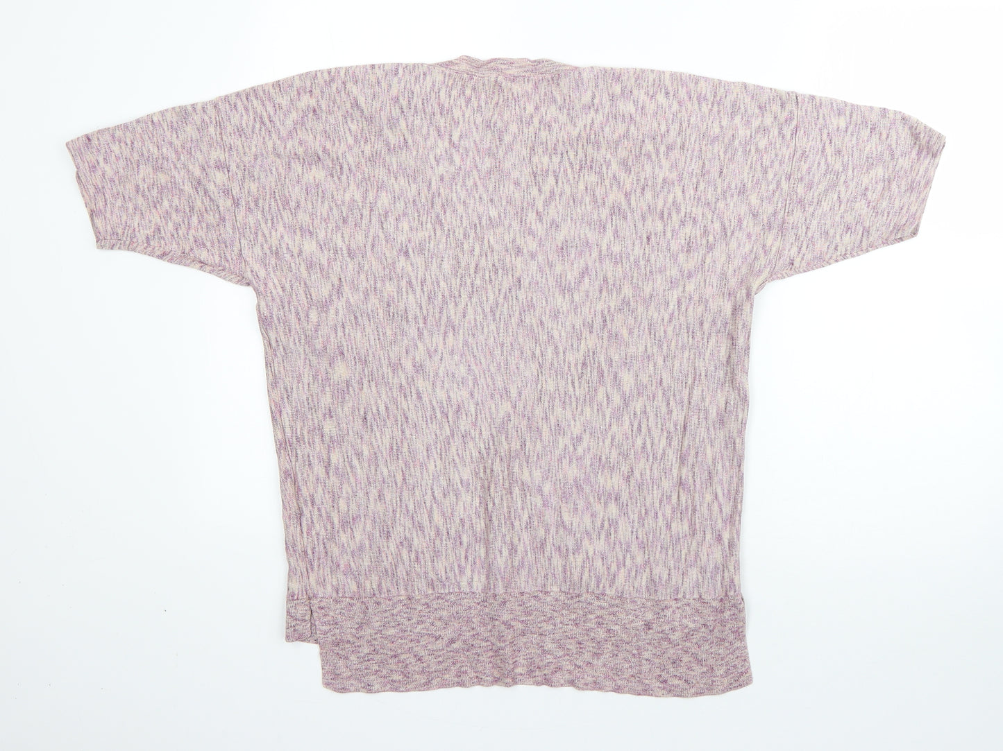 TU Womens Purple Round Neck  Viscose Pullover Jumper Size 12