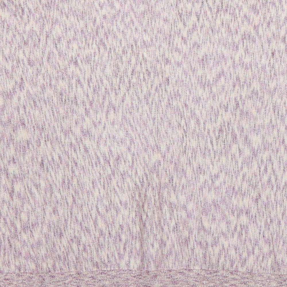 TU Womens Purple Round Neck  Viscose Pullover Jumper Size 12