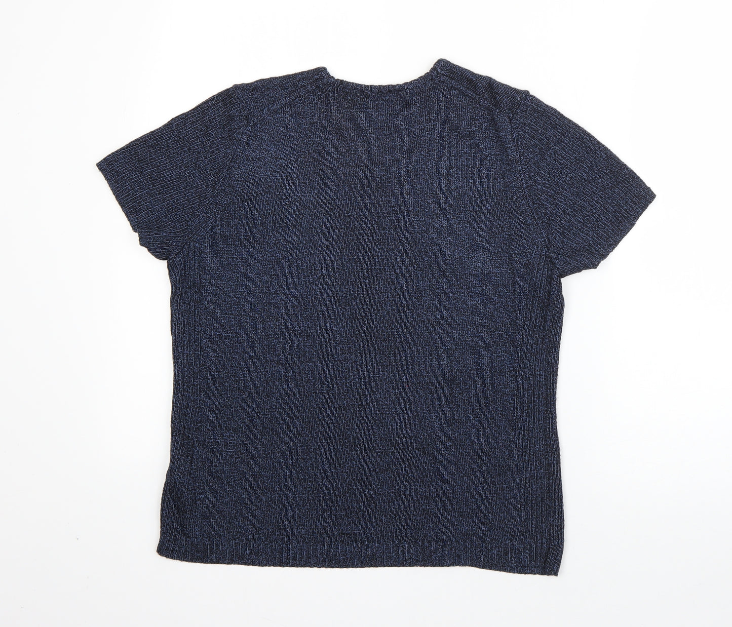 Windsor Womens Blue Round Neck  Viscose Pullover Jumper Size S