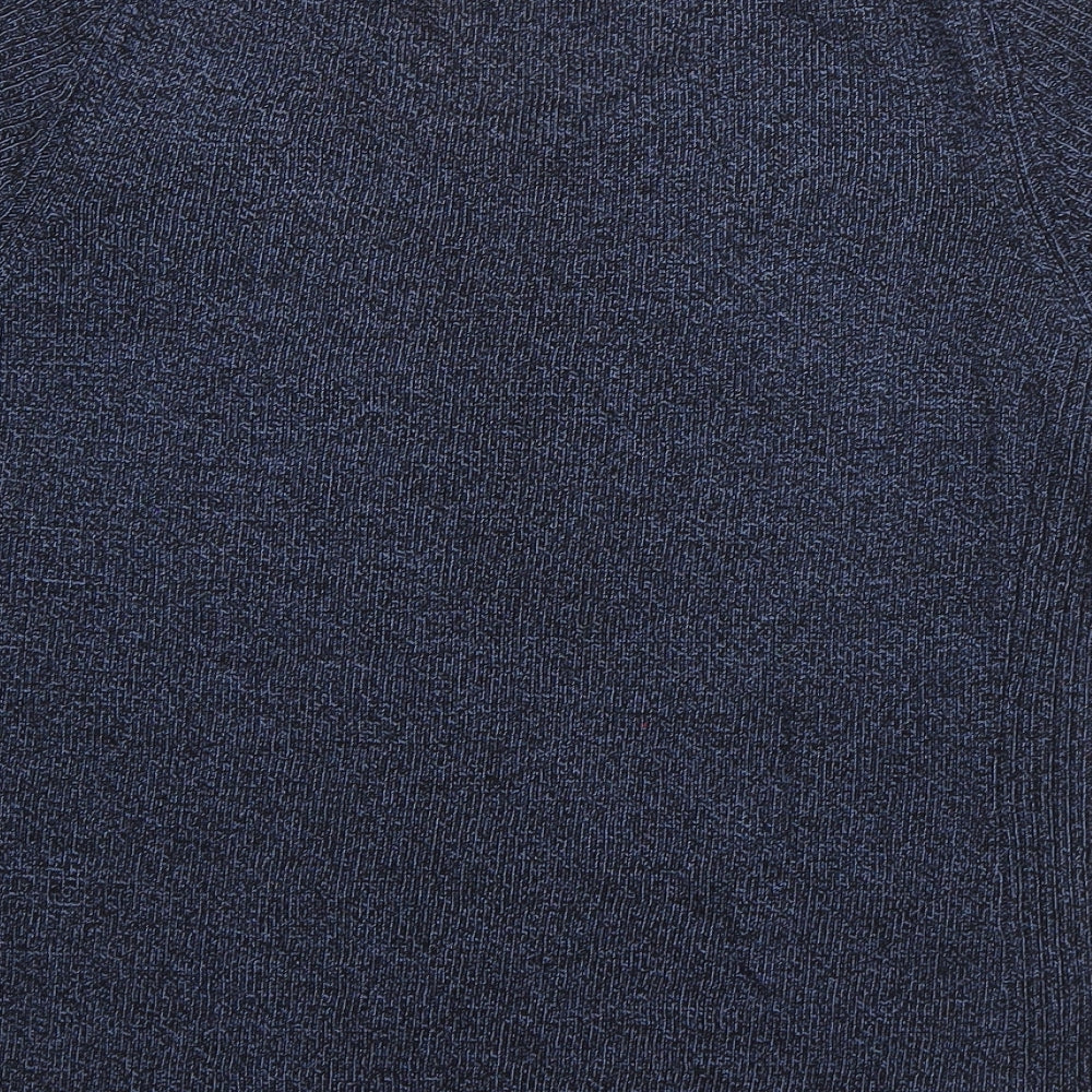 Windsor Womens Blue Round Neck  Viscose Pullover Jumper Size S