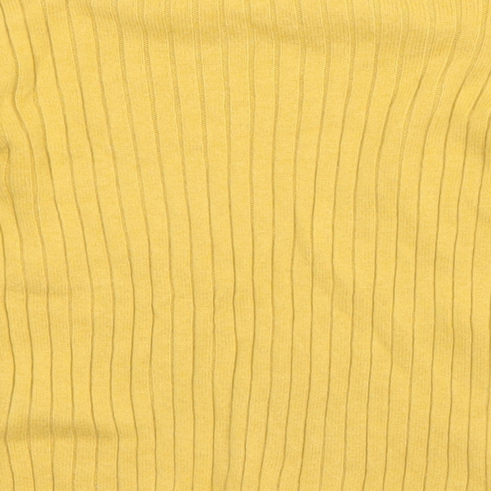 TU Girls Yellow  Cotton Pullover Jumper Size 18-24 Months