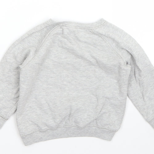NEXT Boys Grey  Cotton Pullover Sweatshirt Size 4 Years