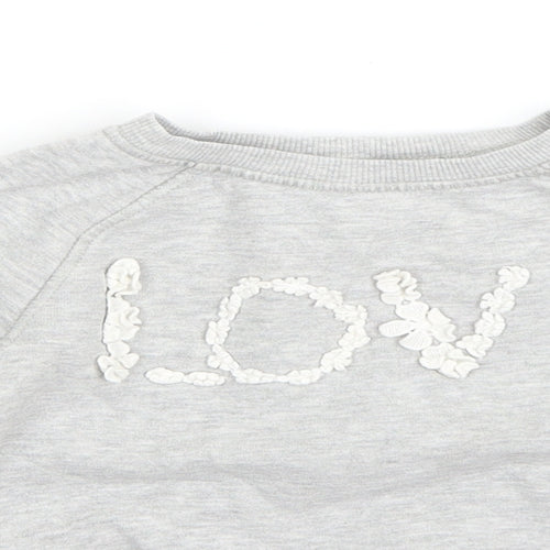 NEXT Boys Grey  Cotton Pullover Sweatshirt Size 4 Years