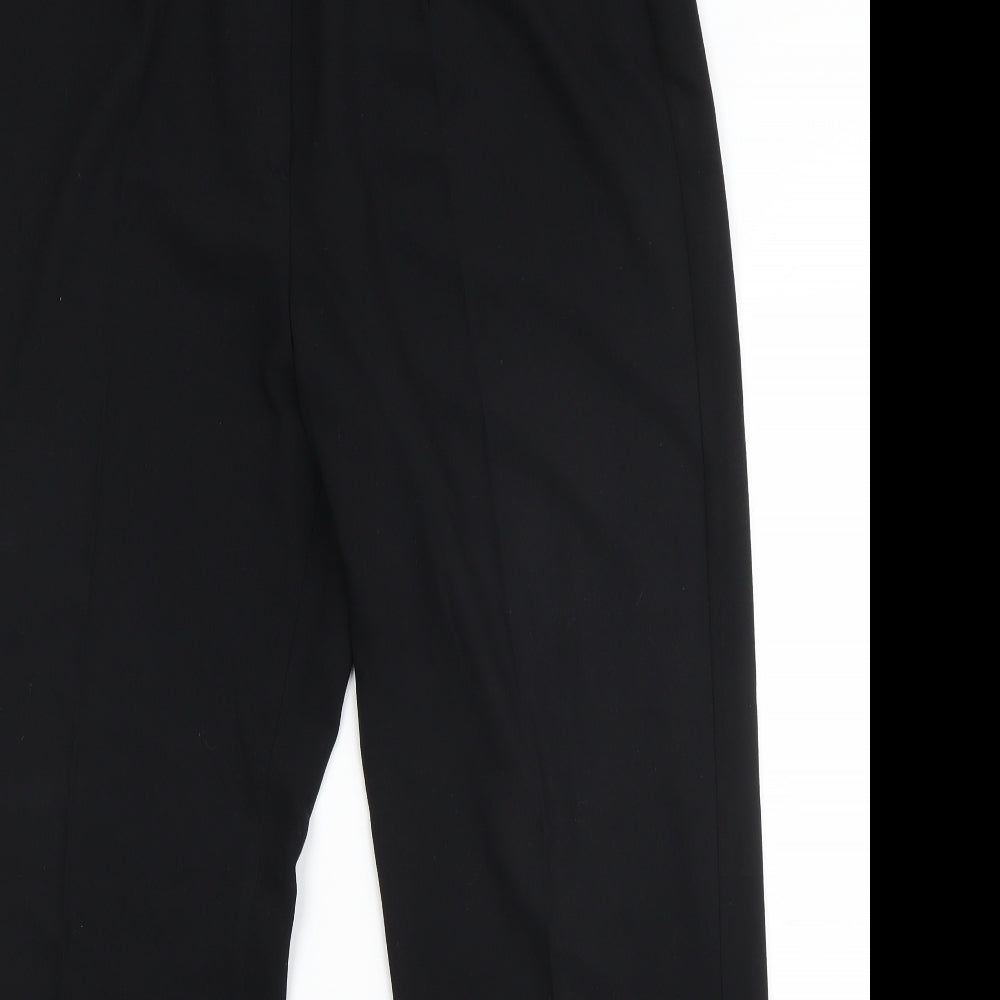 Preworn Womens Black  Polyester Dress Pants Trousers Size 36 in L28 in Regular