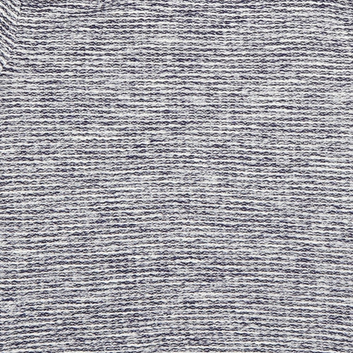 George Womens Blue Round Neck Striped Cotton Pullover Jumper Size 12