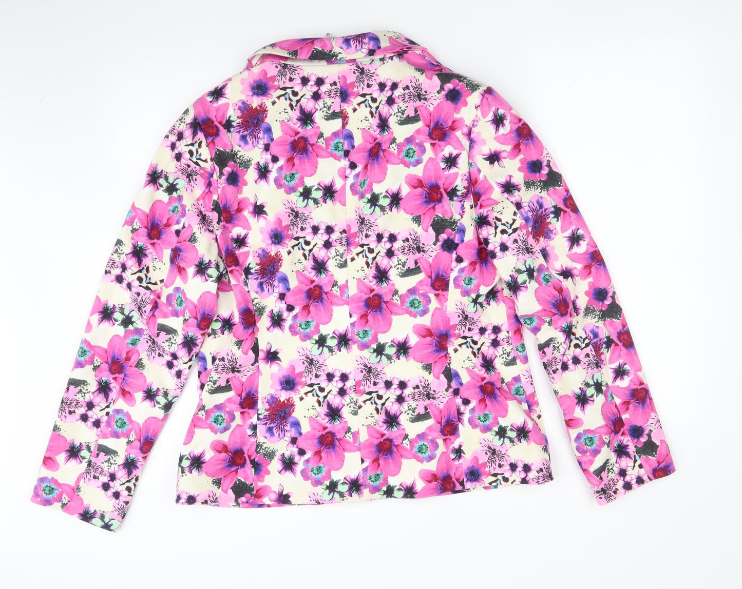 Per Una Womens Multicoloured Floral Polyester Jacket Suit Jacket Size 16