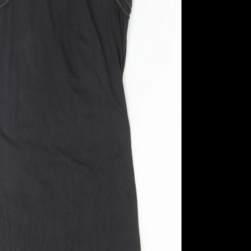 H&M Womens Grey  Cotton Bodycon  Size 10  Round Neck