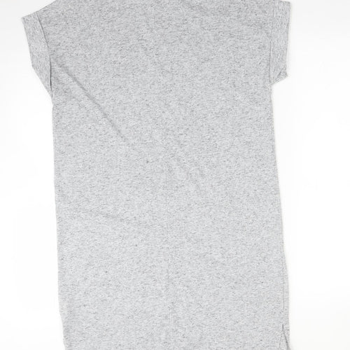 Atmosphere Womens Grey  Polyester T-Shirt Dress  Size 8  Mock Neck