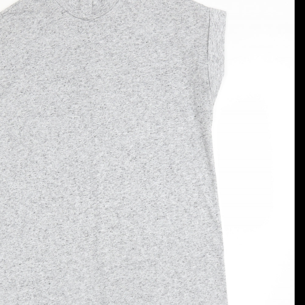 Atmosphere Womens Grey  Polyester T-Shirt Dress  Size 8  Mock Neck