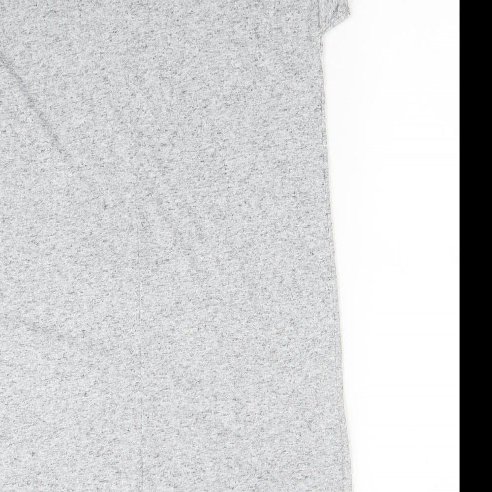 Atmosphere Womens Grey  Polyester T-Shirt Dress  Size 8  Mock Neck