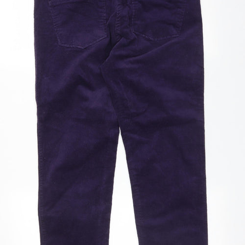 &S Womens Purple  Cotton Straight Jeans Size 12 L27 in Regular