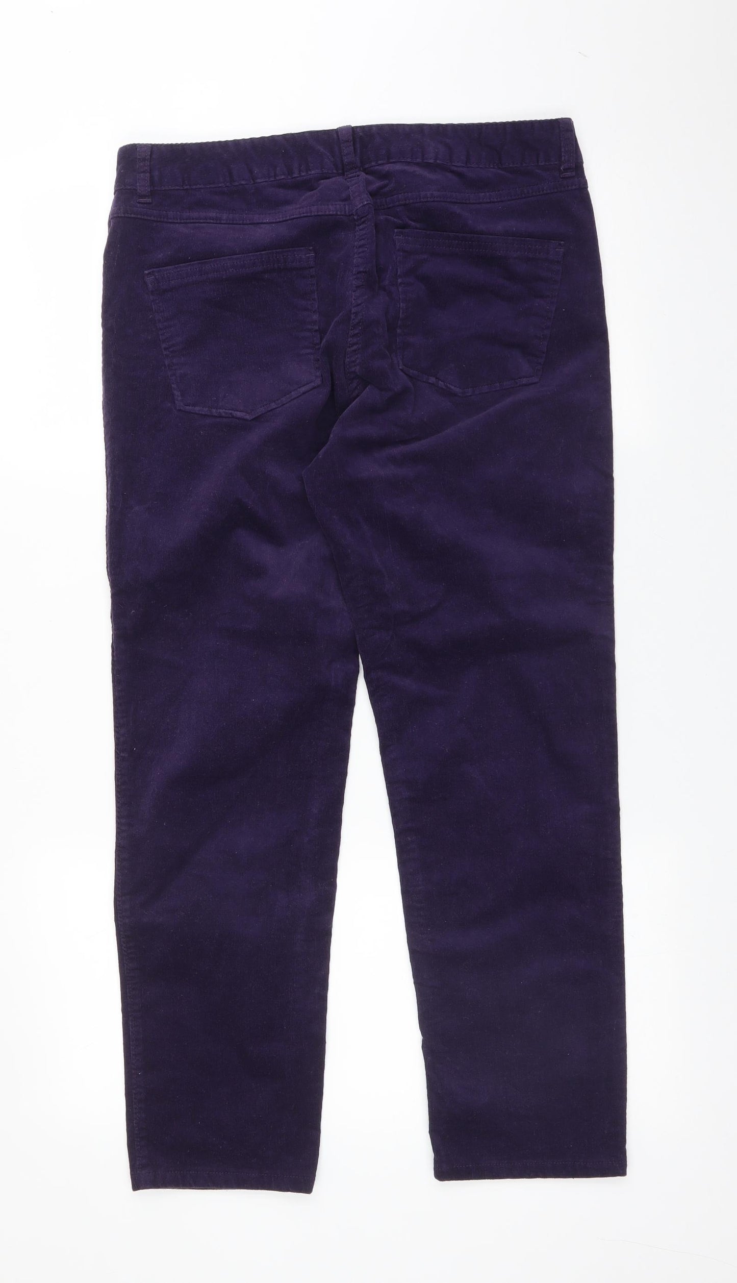 &S Womens Purple  Cotton Straight Jeans Size 12 L27 in Regular