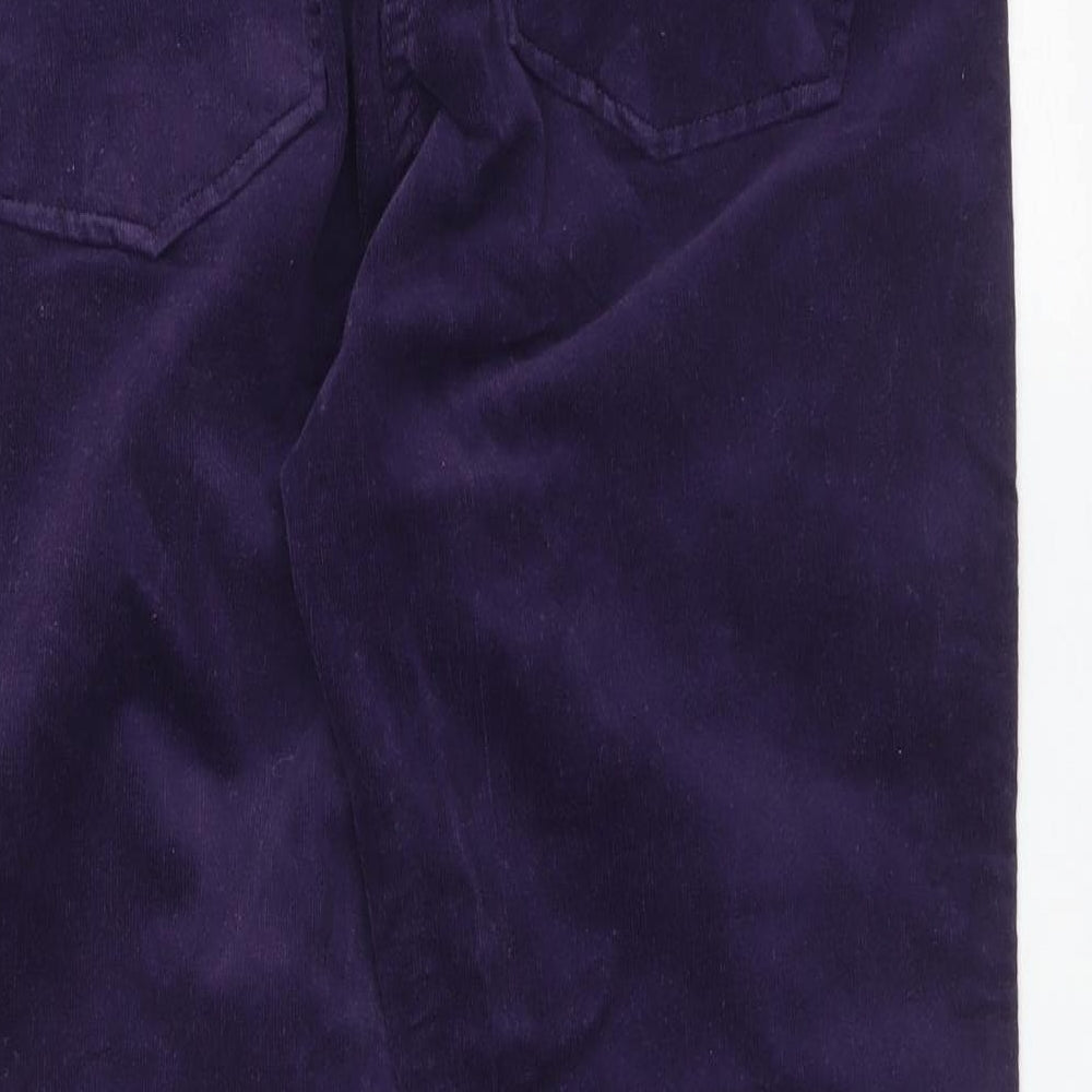 &S Womens Purple  Cotton Straight Jeans Size 12 L27 in Regular