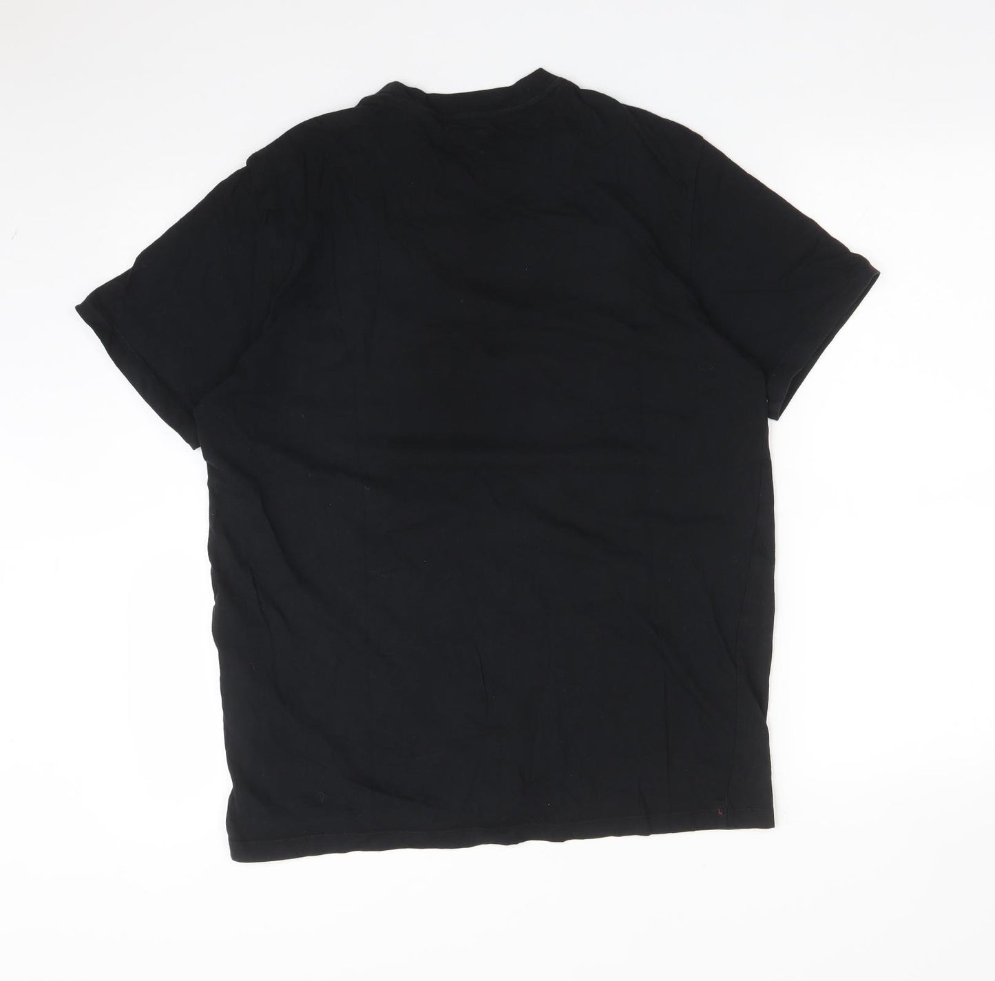 LEVI'S Mens Black  Cotton  T-Shirt Size L Crew Neck