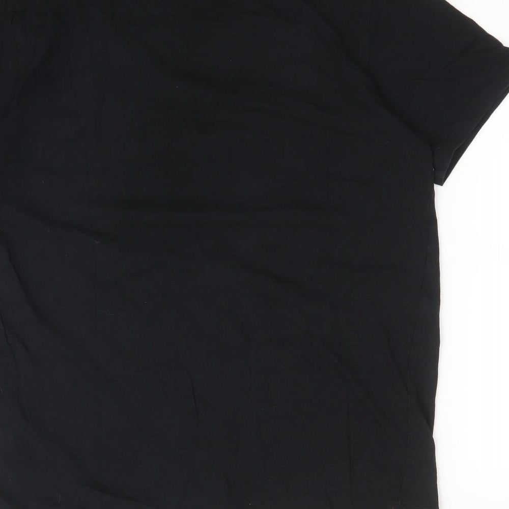 LEVI'S Mens Black  Cotton  T-Shirt Size L Crew Neck