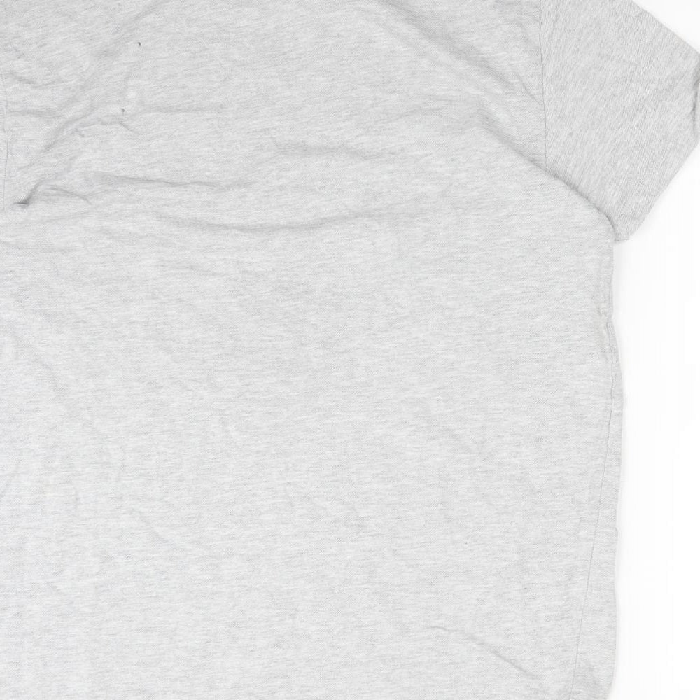 Primark Womens Grey  Cotton Basic T-Shirt Size L Crew Neck - TAKE IT EASY