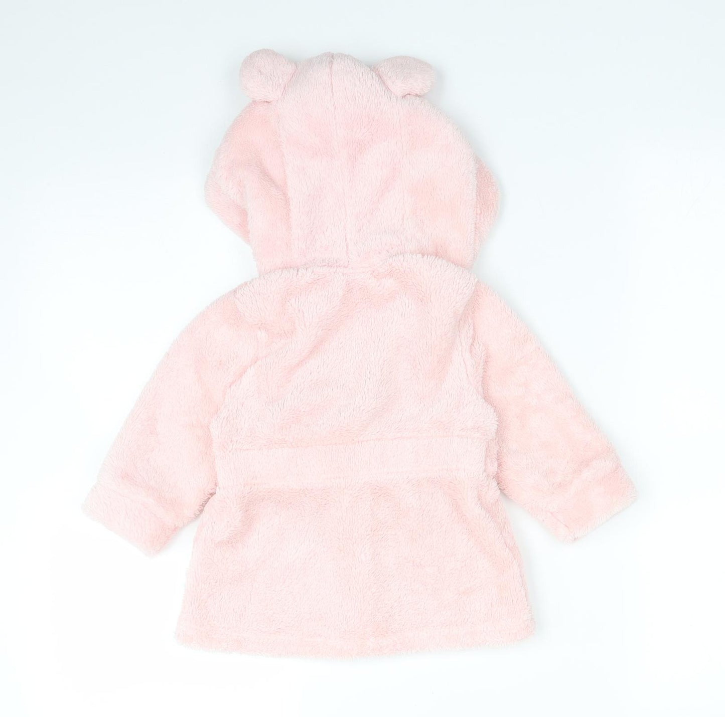 Studio Girls Pink Solid Polyester  Robe Size 6-9 Months   - WILLOW