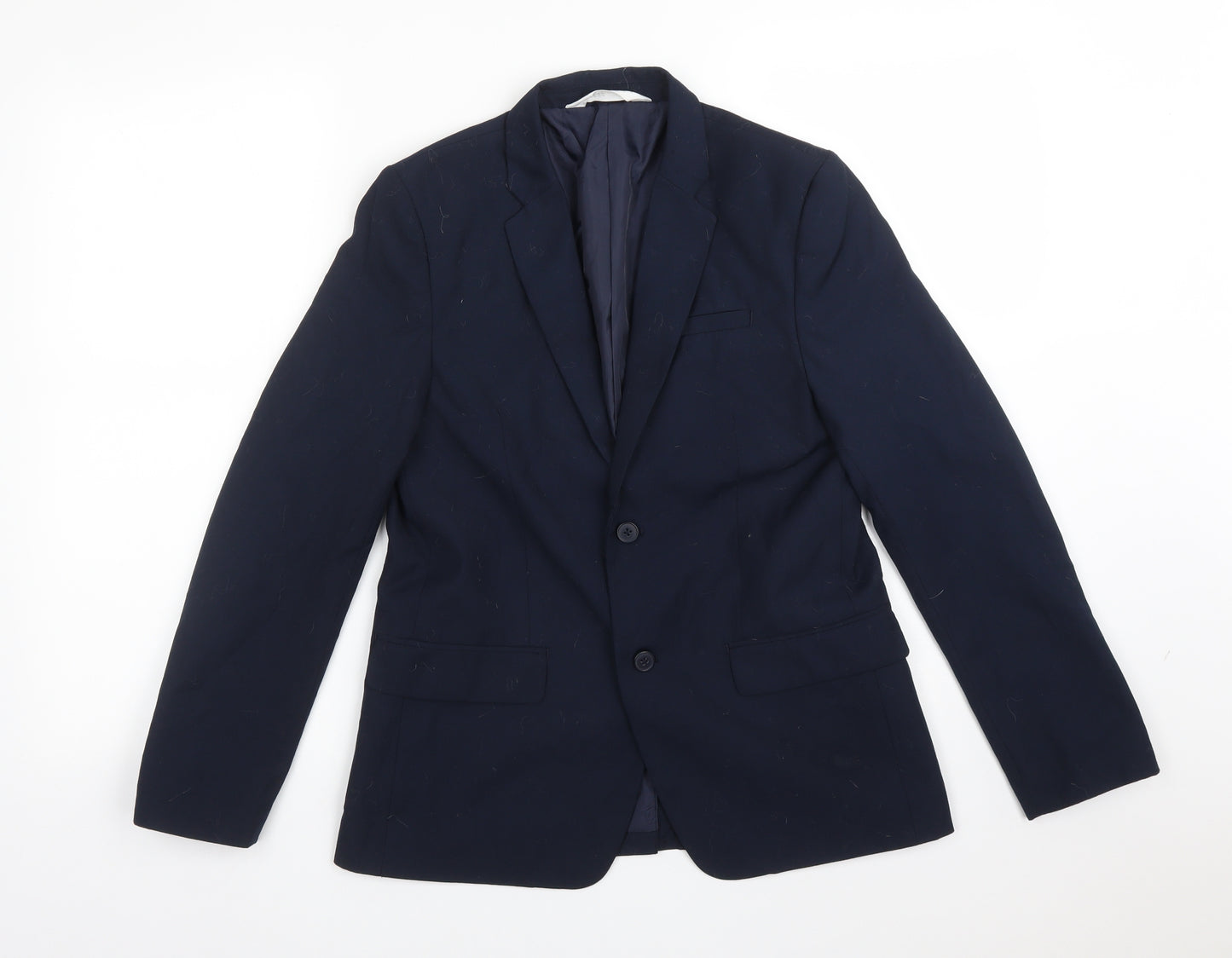 H&M Boys Blue   Jacket Blazer Size 12-13 Years   - SUIT JACKET