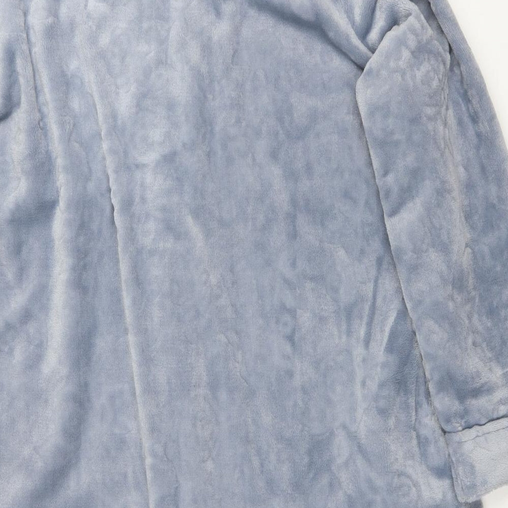 ISLE Womens Blue Floral Polyester  Robe Size XL