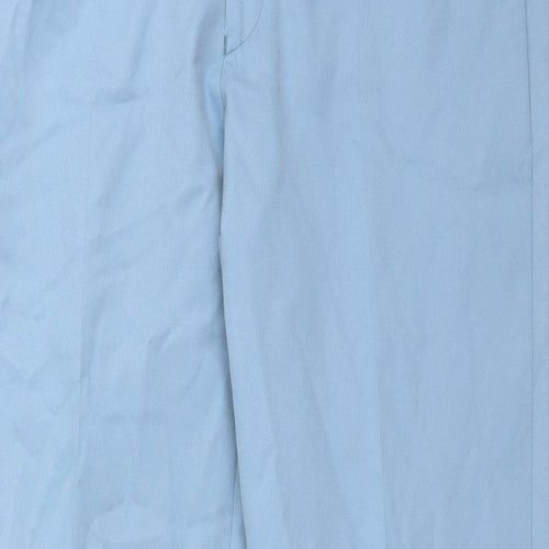 Taylor & Wright Mens Blue  Polyester Dress Pants Trousers Size 32 L33 in Regular
