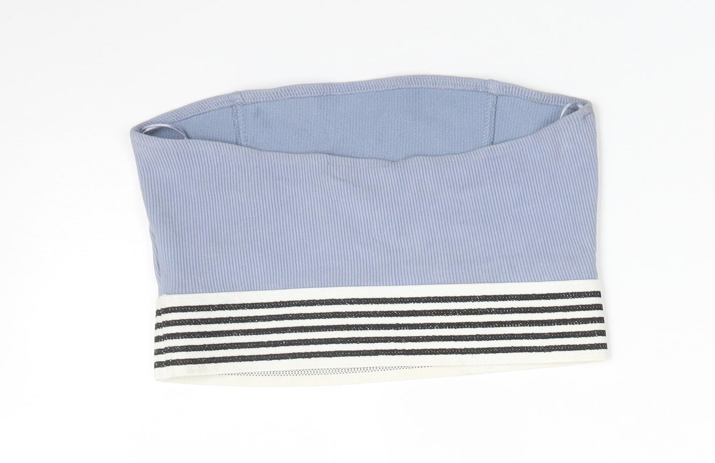 Topshop Womens Blue  Cotton Basic T-Shirt Size 10