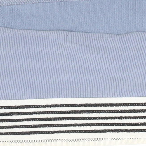 Topshop Womens Blue  Cotton Basic T-Shirt Size 10