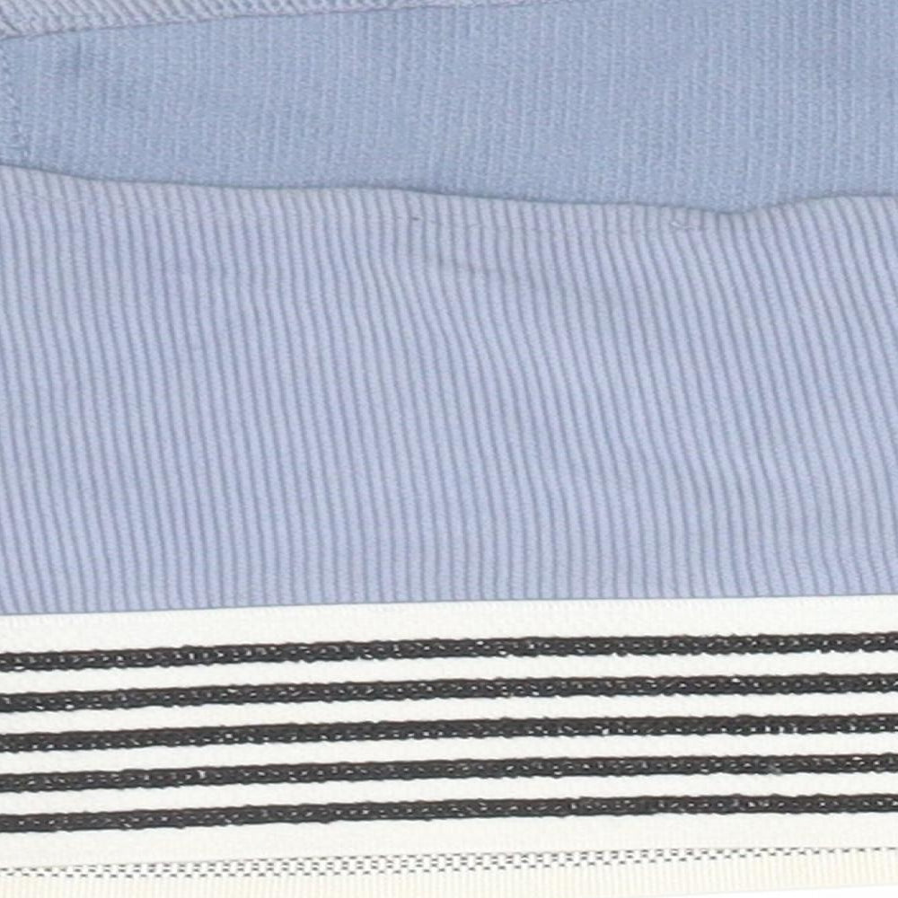 Topshop Womens Blue  Cotton Basic T-Shirt Size 10