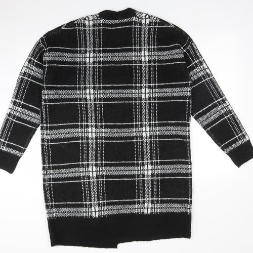 M&S Womens Multicoloured  Plaid Acrylic Cardigan Jumper Size L
