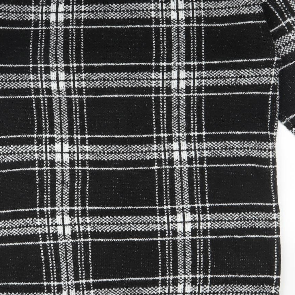 M&S Womens Multicoloured  Plaid Acrylic Cardigan Jumper Size L