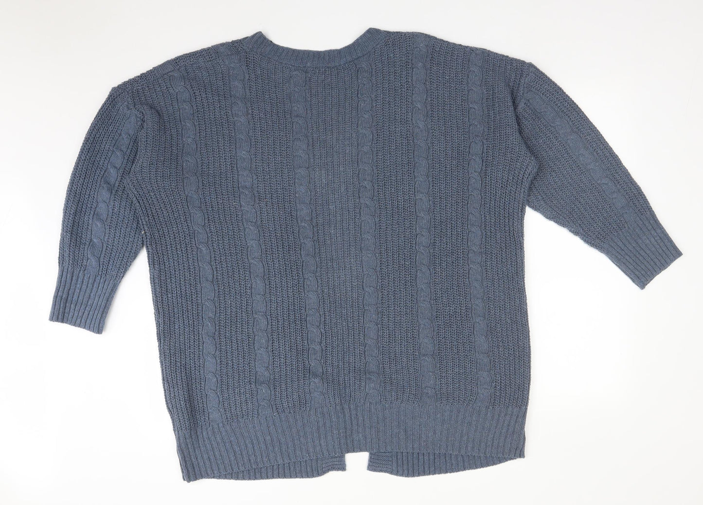 SheIn Womens Blue   Polyester Cardigan Jumper Size L