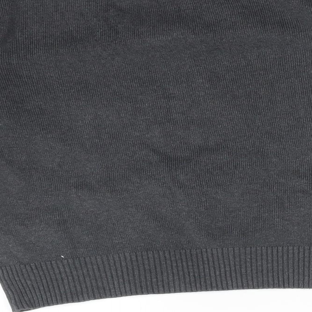 M&S Boys Grey  Cotton Pullover Sweatshirt Size 4-5 Years   - SCHOOL