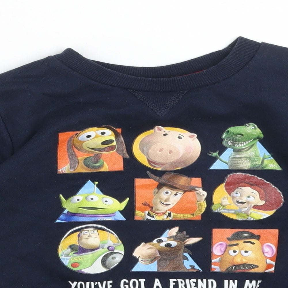 TOY STORY Boys Blue  Cotton Pullover Sweatshirt Size 3-4 Years   - TOY STORY. YOU'VE GOT A FRIEND IN ME