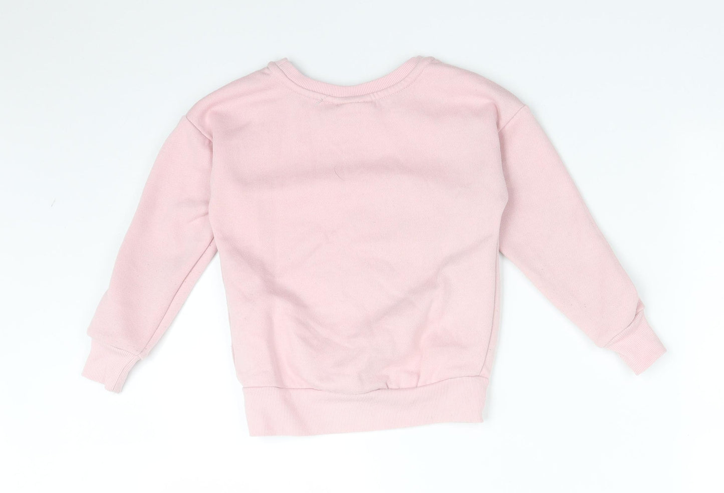 Primark Girls Pink  Cotton Pullover Sweatshirt Size 4-5 Years   - LOL SUPRISE. HEY GIRL